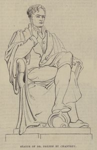 多尔顿博士的雕像由Chantrey 作者 英语学校