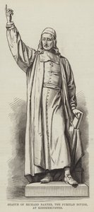 理查德·巴克斯特 (Richard Baxter) 雕像，清教徒神明，位于基德明斯特 (Kidderminster)（雕刻） 作者 英语学校