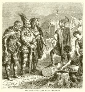 Stilicho与哥特人谈判 作者 英语学校