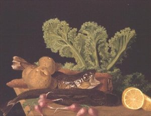 蔬菜和鱼的静物 作者 英语学校