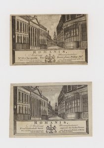库存制造商，Romanis，在Cheapside，然后在Leadenhall Street，交易卡 作者 英语学校