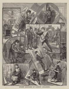 伦敦儿童的街头行业（雕刻） 作者 英语学校