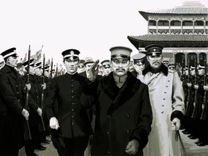 孙中山回国后受到英雄的欢迎（纸上水粉画 作者 英语学校