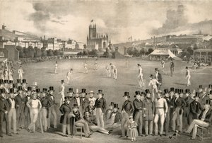 苏塞克斯板球俱乐部vs肯特，1849年，布莱顿 作者 英语学校