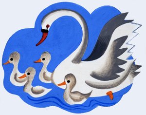 天鹅和小天鹅 作者 英语学校