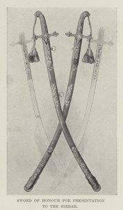 献给 Sirdar 的荣誉之剑（石版画） 作者 英语学校