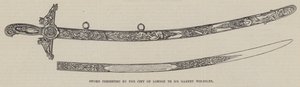 伦敦市赠送给 Garnet Wolseley 爵士的剑（雕刻） 作者 英语学校