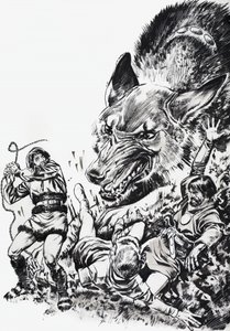 许多地方的故事：狼与魔术链 作者 英语学校