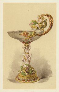 东方玛瑙的Tazza，镶嵌珐琅金 作者 英语学校