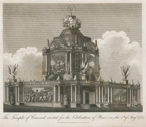 为1814年的和平竖立的康科德神庙 作者 英语学校