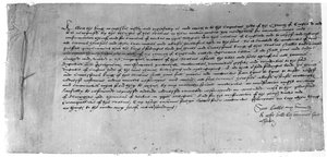 最高法案承认亨利八世为英格兰教会的领袖，1534年（纸上墨水） 作者 英语学校