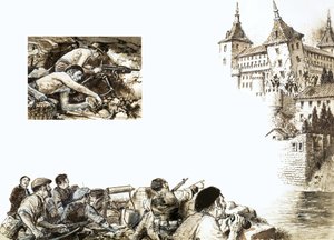 Alcazars东北塔落下 作者 英语学校