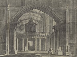 Ante-Chapel，1816年（雕刻） 作者 英语学校