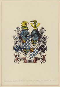 爱德华-查道克-洛恩德斯（Edward Chaddock Lowndes）的徽章，奇彭纳姆城堡康比的绅士（彩色石版印刷）。 作者 英语学校
