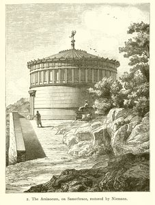 在Samothrace上的Arsinoeum，由Nietmann修复 作者 英语学校