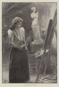 艺术生（石版画） 作者 英语学校