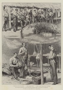 阿散蒂远征队，特勤队前往考马西（石版画） 作者 英语学校