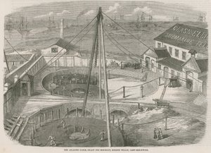 大西洋电缆，准备发货，Moden Wharf，东格林威治 作者 英语学校