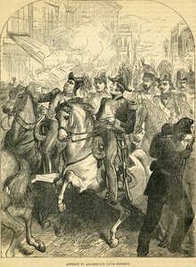 试图暗杀法国国王路易·菲利普，插图取自卡塞尔斯画报英国历史，18571858 作者 英语学校