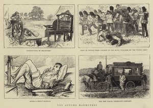 The Autumn Manoeuvres (engraving) 作者 英语学校