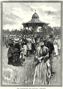 阿德莱德乐队演奏台和圆形大厅（雕刻） 作者 英语学校