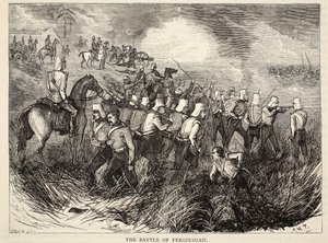 Ferozeshah之战，来自卡塞尔斯的插图说明了英国的历史 作者 英语学校