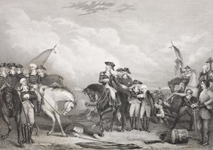 特伦顿战役，1776年12月26日，来自“历史肖像画廊”，出版于1880年 作者 英语学校