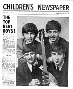 披头士乐队，The Childrens Newspaper的头版，1963年12月（新闻纸）