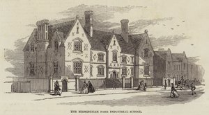 The Birmingham Free Industrial School (engraving) 作者 英语学校