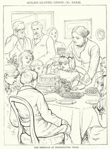 感恩节别墅的生日（版画） 作者 英语学校