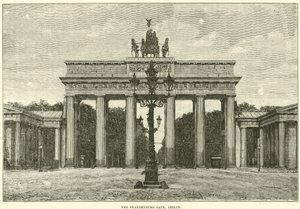 勃兰登堡门，柏林，1870年 作者 英语学校