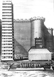 在马赛围困的砖塔和肌肉，由Cornelis Huyberts雕刻，来自Caesars评论的插图由William Duncan翻译成英文，出版于1753年 作者 英语学校