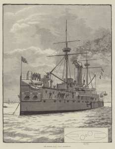 英国海军，HMS 阿伽门农 (雕刻) 作者 英语学校