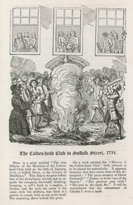 1734年在萨福克街的小牛头俱乐部 作者 英语学校