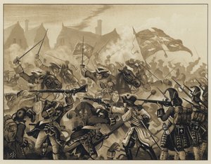 Ramilies的Caribineers，1706年5月23日 作者 英语学校