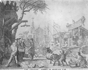 骑士市场，或高地博览会，由乔治比克汉姆出版，1745年 作者 英语学校