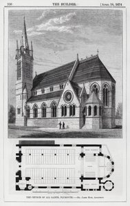 The Church of All Saints, Plymouth (engraving) 作者 英语学校
