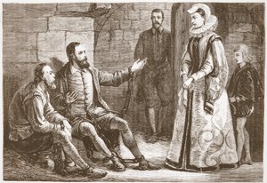 Reux伯爵夫人访问监狱的De Bray和La Grange，James Aitken Wylie（1808-1890），酒吧的新教历史插图。 1878年 作者 英语学校