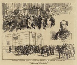 西班牙的政变（雕版画 作者 英语学校