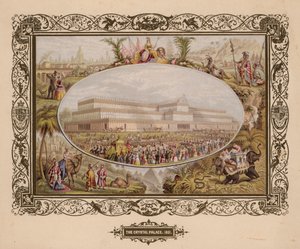 水晶宫，1851年，伟大的展览，海德公园，伦敦。 作者 英语学校