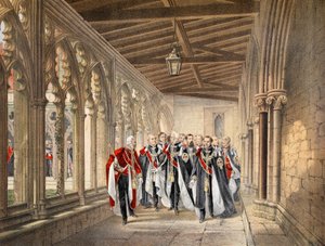 The Deans Cloister，Windsor，1863年3月10日，来自爱德华七世婚礼纪念馆和丹麦亚历山德拉，酒吧。 1864年 作者 英语学校