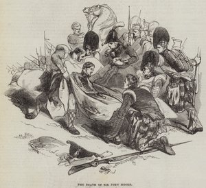 约翰摩尔爵士之死（版画） 作者 英语学校