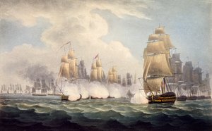 1804年2月15日，来自英国海军年表的Commodore Dances Squadron在法国统治下的失败，来自J. Ralfe