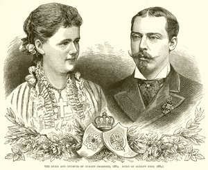 奥尔巴尼公爵和公爵夫人（1882年结婚。奥尔巴尼公爵死于1884年） 作者 英语学校