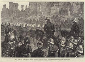 康诺特公爵率领掷弹兵卫队行进穿过亚历山大港（版画） 作者 英语学校