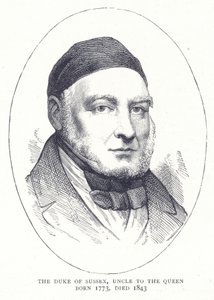 苏塞克斯公爵，1773年出生的女王叔叔，于1843年去世 作者 英语学校