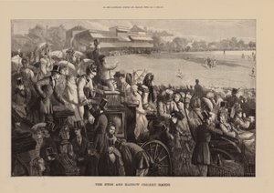 伊顿公学与哈罗公学板球比赛（雕刻） 作者 英语学校