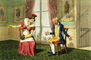 The Expostulation，pub。作者：G。Humphrey，1821年（彩色蚀刻） 作者 English School