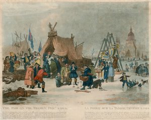 1814年2月4日的泰晤士河上的博览会 作者 英语学校