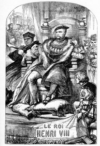 The Famous History of the Life of King Henry the Eighth - Illustration in “” Works complete by William Shakespeare”” 1866 - The illustrations and general form of this edition are borrowed from Cassell